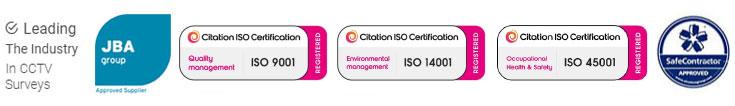 ISO 9001, ISO 14001, ISO 45001, SafeContractor and JBA Group accreditations